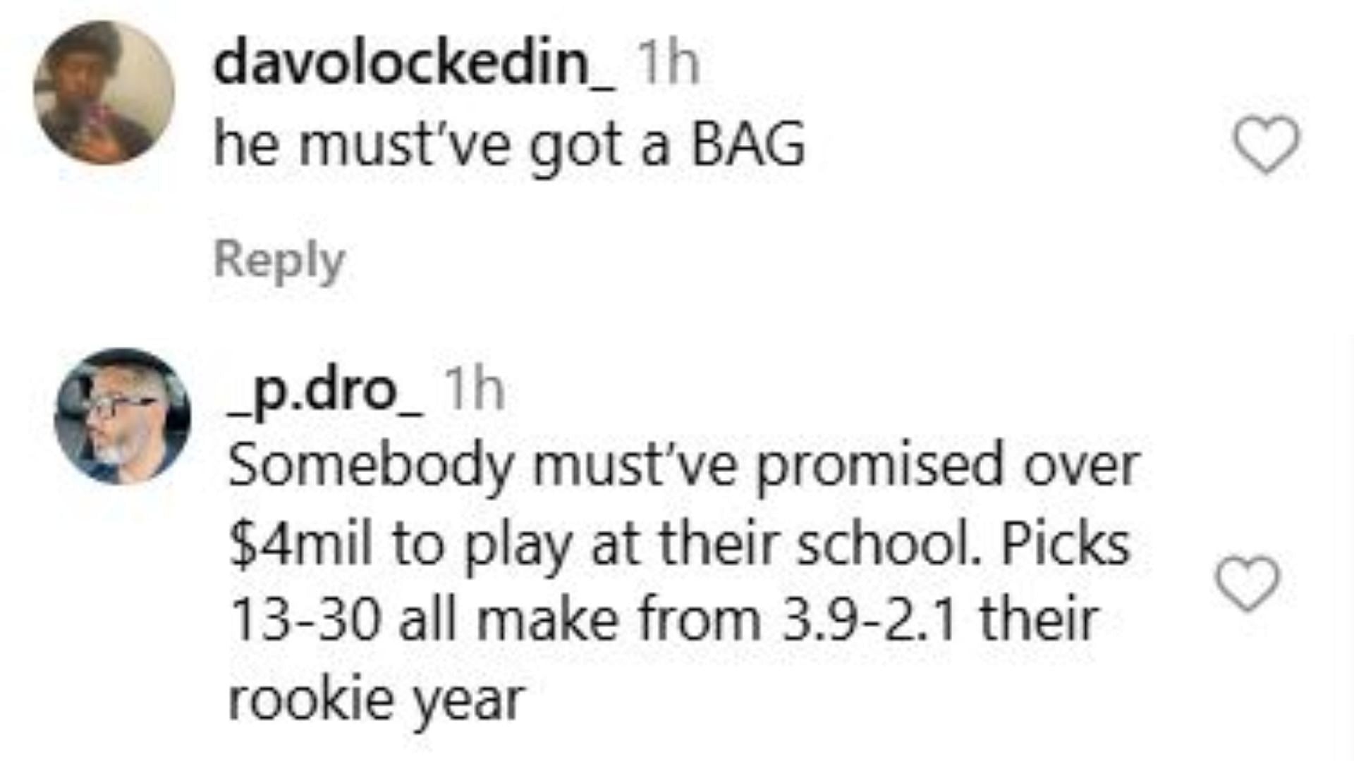College hoops fans react as Yaxel Lendeborg returns to Michigan. Credit: IG/@draftexpress